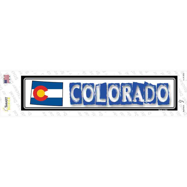 Colorado Outline Novelty Narrow Sticker Decal