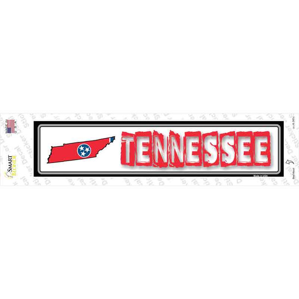 Tennessee Outline Novelty Narrow Sticker Decal