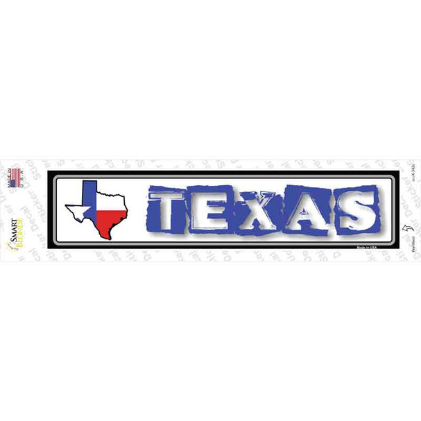 Texas Outline Novelty Narrow Sticker Decal