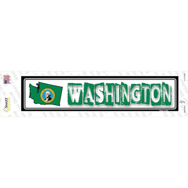 Washington Outline Novelty Narrow Sticker Decal