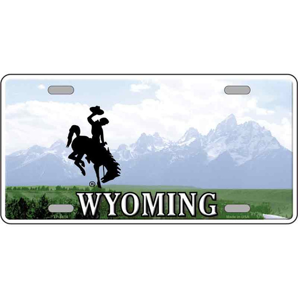 Wyoming State Novelty Metal License Plate