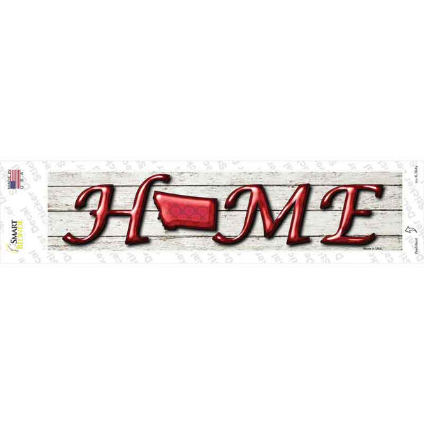 Montana Home Outline Novelty Narrow Sticker Decal