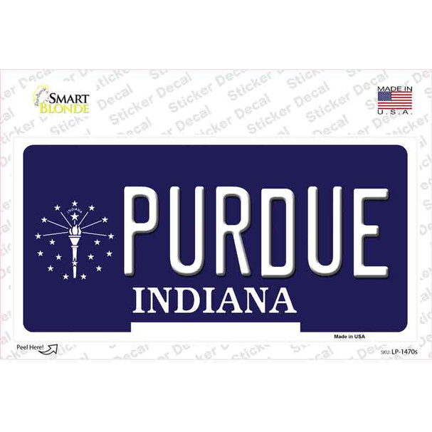 Purdue Indiana Novelty Sticker Decal