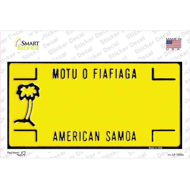 American Samoa Novelty Sticker Decal
