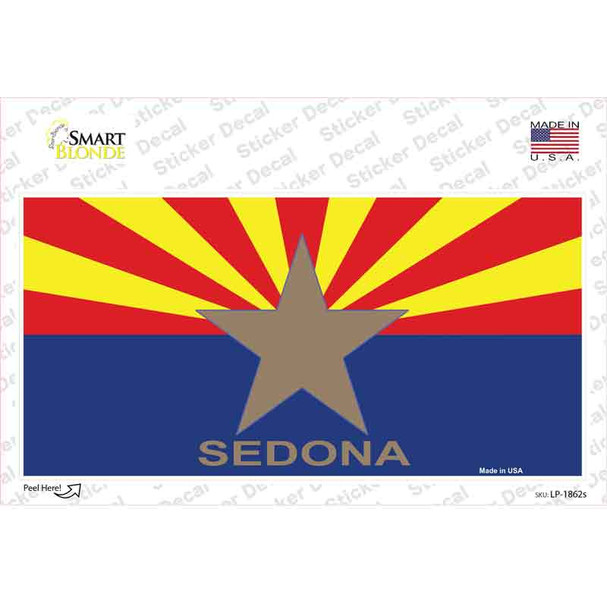Sedona Arizona State Flag Novelty Sticker Decal