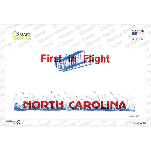 North Carolina State Blank Novelty Sticker Decal