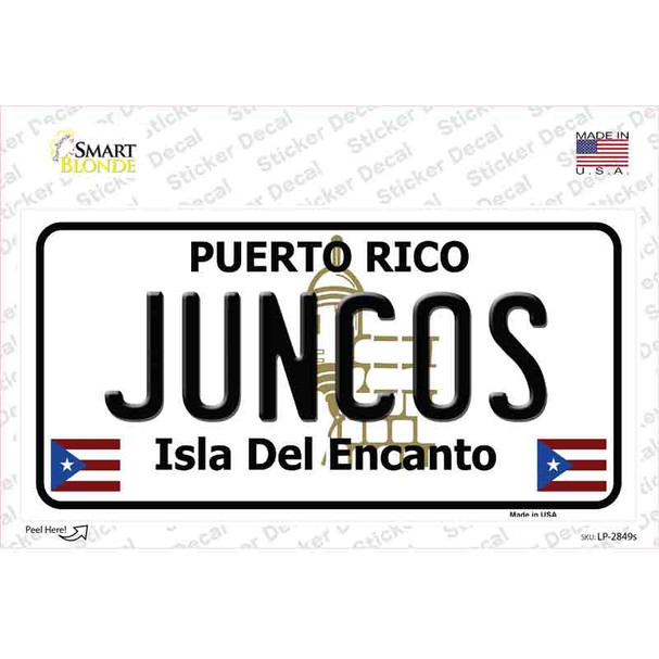 Juncos Puerto Rico Novelty Sticker Decal