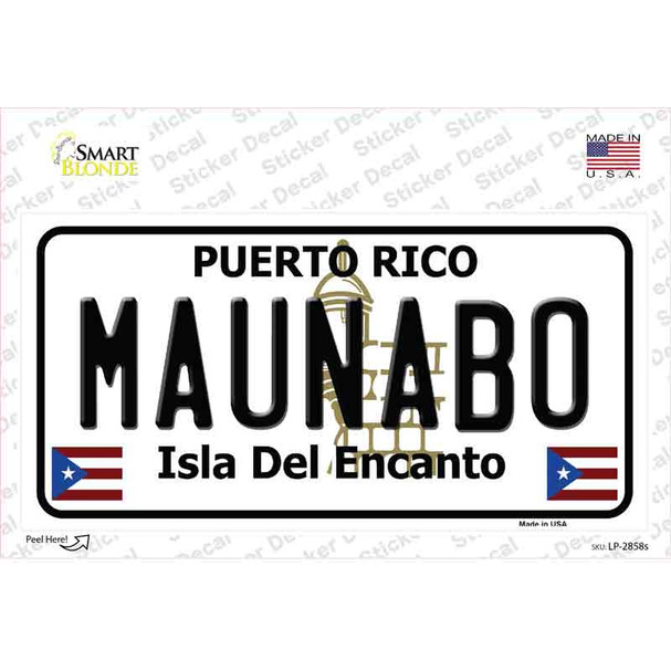 Maunabo Puerto Rico Novelty Sticker Decal