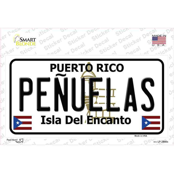 Penuelas Puerto Rico Novelty Sticker Decal