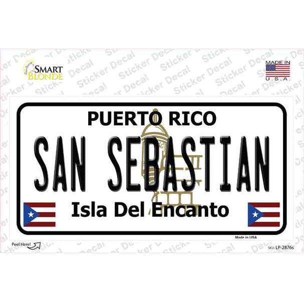 San Sebastian Puerto Rico Novelty Sticker Decal