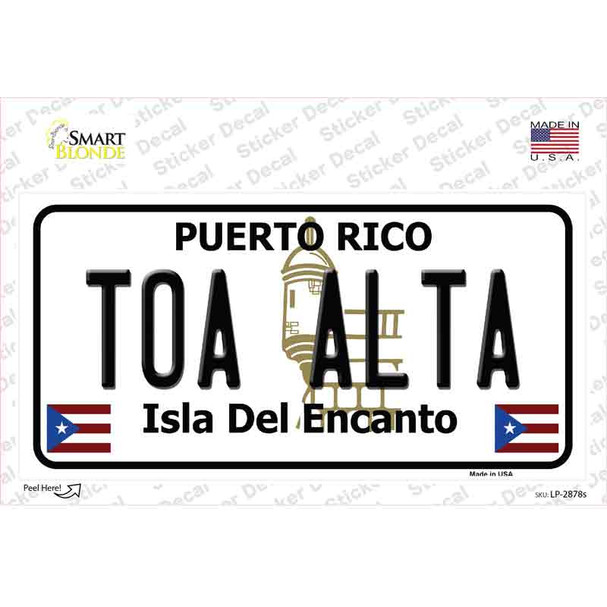 Toa Alta Puerto Rico Novelty Sticker Decal