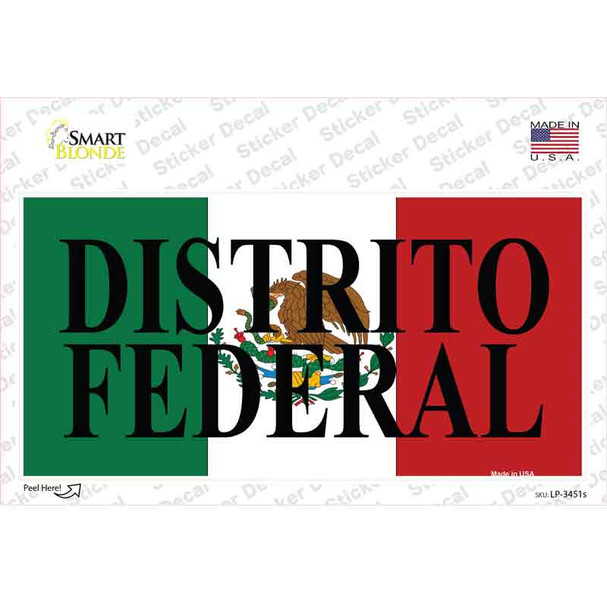 Distrito Federal Mexico Background Novelty Sticker Decal