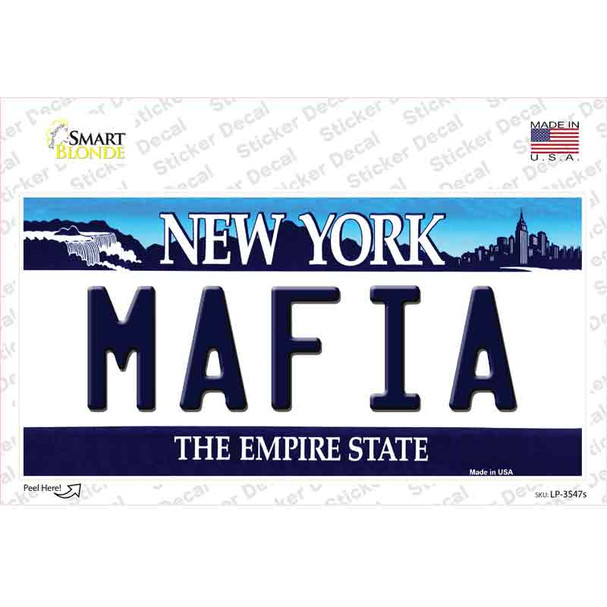 Mafia New York Background Novelty Sticker Decal