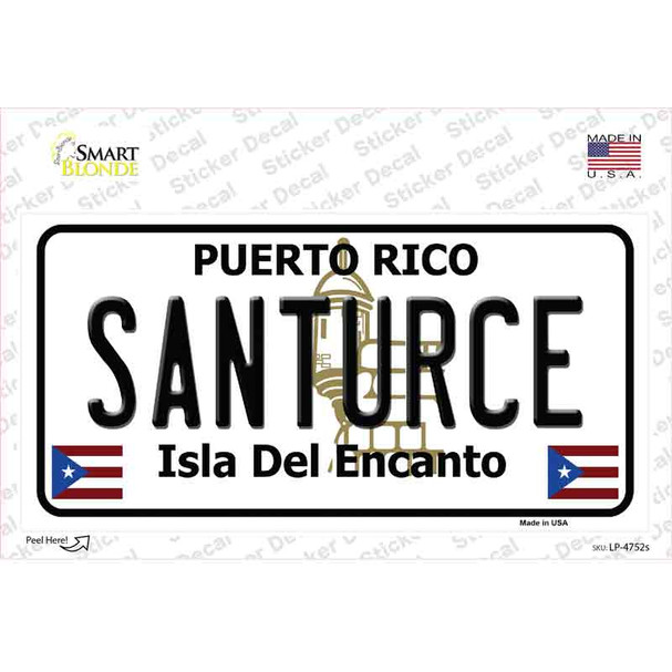 Santurce Puerto Rico Novelty Sticker Decal
