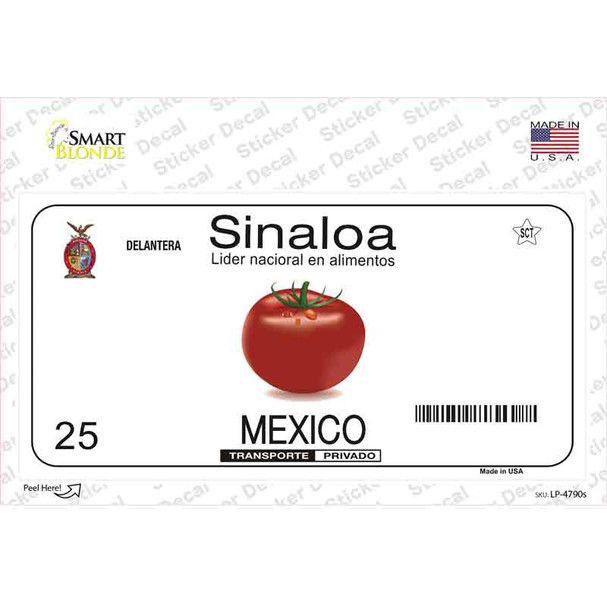 Sinaloa Mexico Novelty Sticker Decal