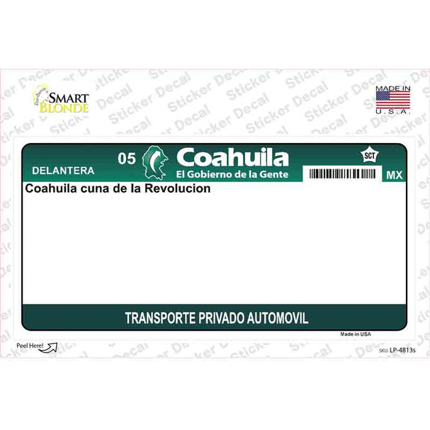 Coahuila Mexico Novelty Sticker Decal