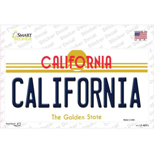 California Novelty Sticker Decal