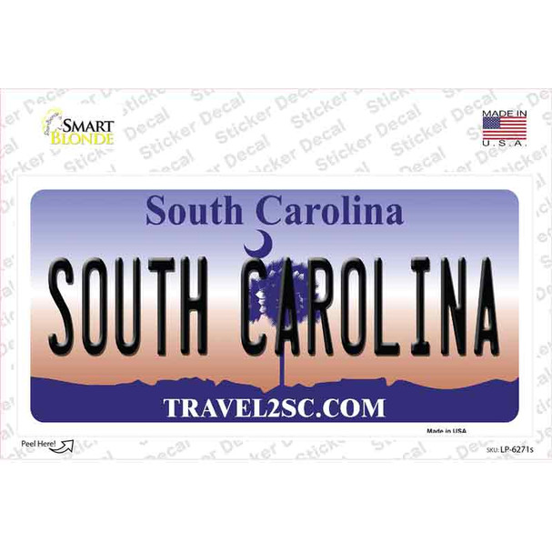 South Carolina Novelty Sticker Decal