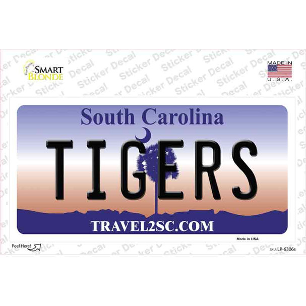 Tigers South Carolina Novelty Sticker Decal