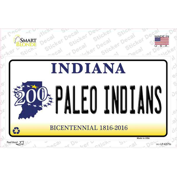 Paleo Indians Indiana Novelty Sticker Decal