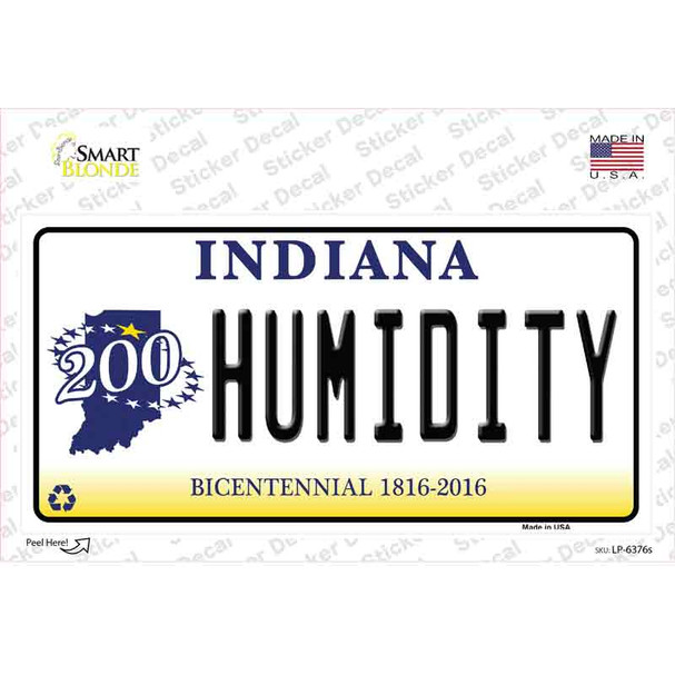 Humidity Indiana Novelty Sticker Decal