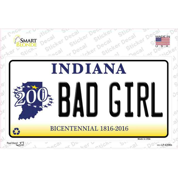 Bad Girl Indiana Novelty Sticker Decal