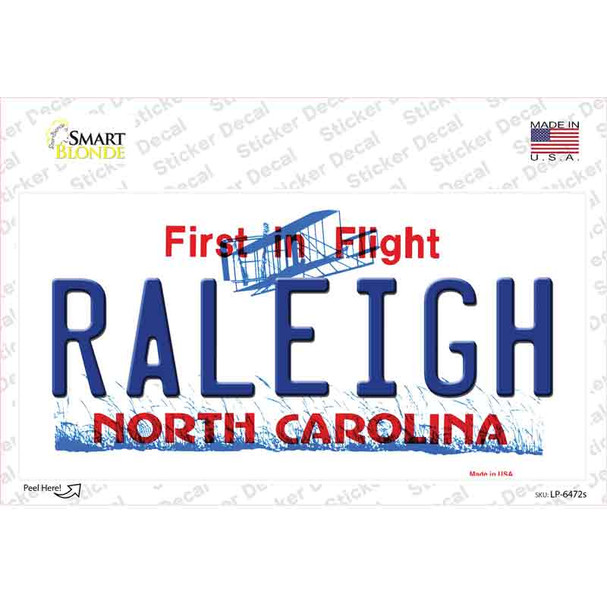 Raleigh North Carolina Novelty Sticker Decal