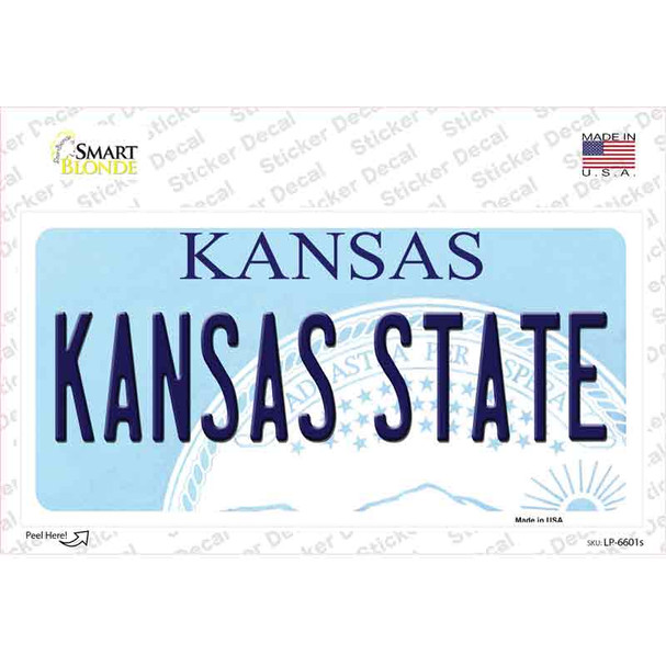 Kansas State Novelty Sticker Decal