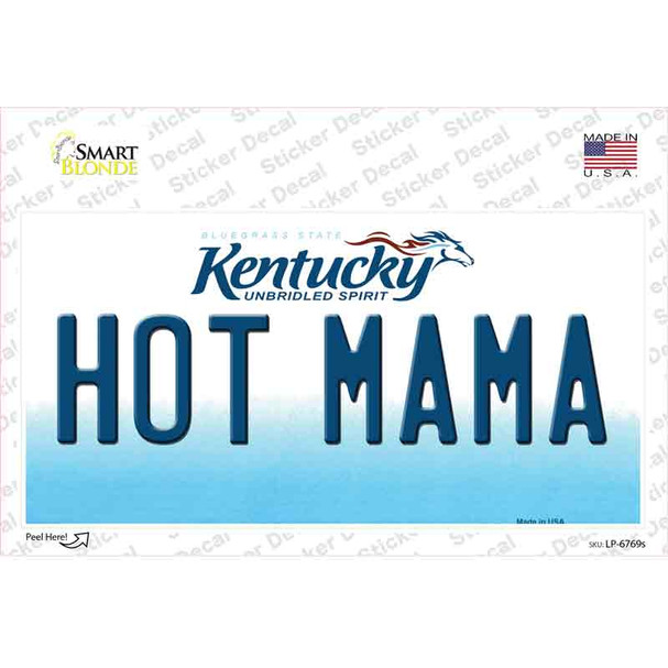 Hot Mama Kentucky Novelty Sticker Decal