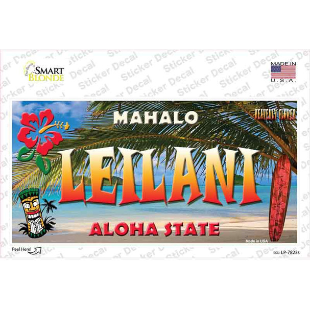 Leilani Hawaii State Novelty Sticker Decal