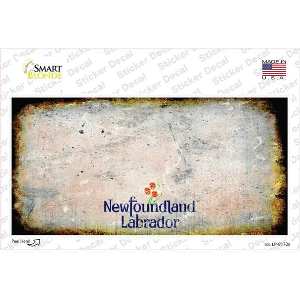 New Foundland Rusty Novelty Sticker Decal