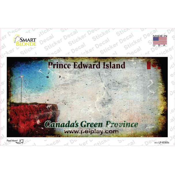 Prince Edward Island Rusty Novelty Sticker Decal
