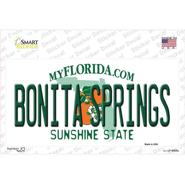 Bonita Springs Florida Novelty Sticker Decal