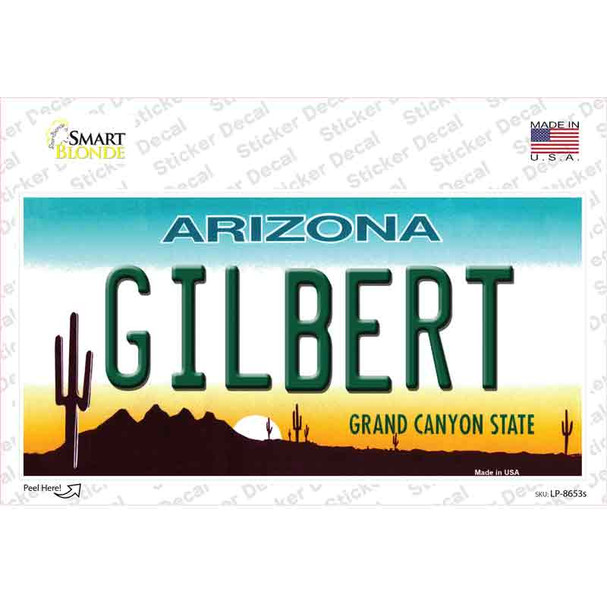 Gilbert Arizona Novelty Sticker Decal