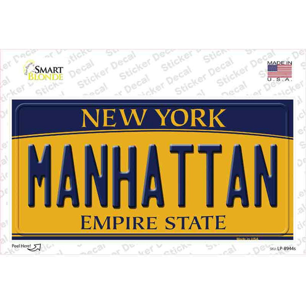 Manhattan New York Novelty Sticker Decal