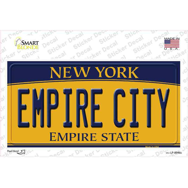 Empire City New York Novelty Sticker Decal