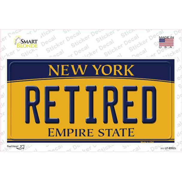 Retired New York Novelty Sticker Decal