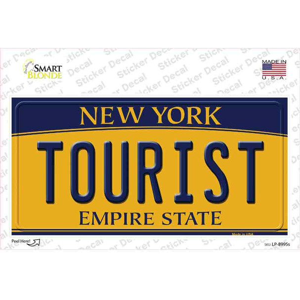 Tourist New York Novelty Sticker Decal