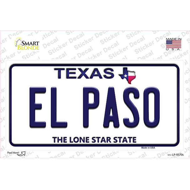 El Paso Texas Novelty Sticker Decal