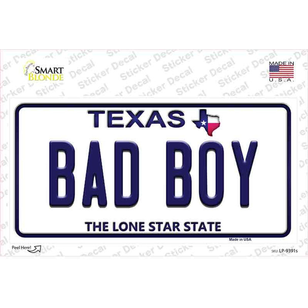 Bad Boy Texas Novelty Sticker Decal