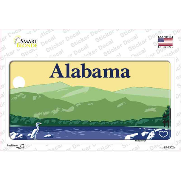 Alabama Novelty Sticker Decal