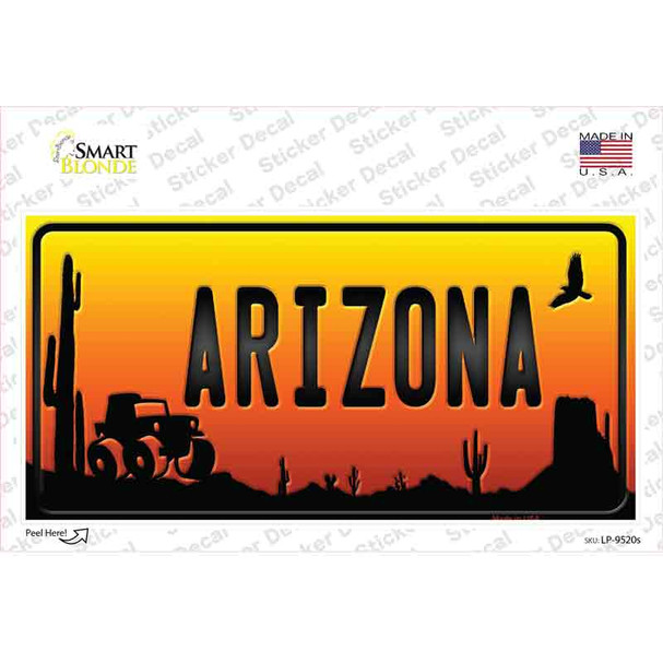 Jeep Arizona Scenic Novelty Sticker Decal