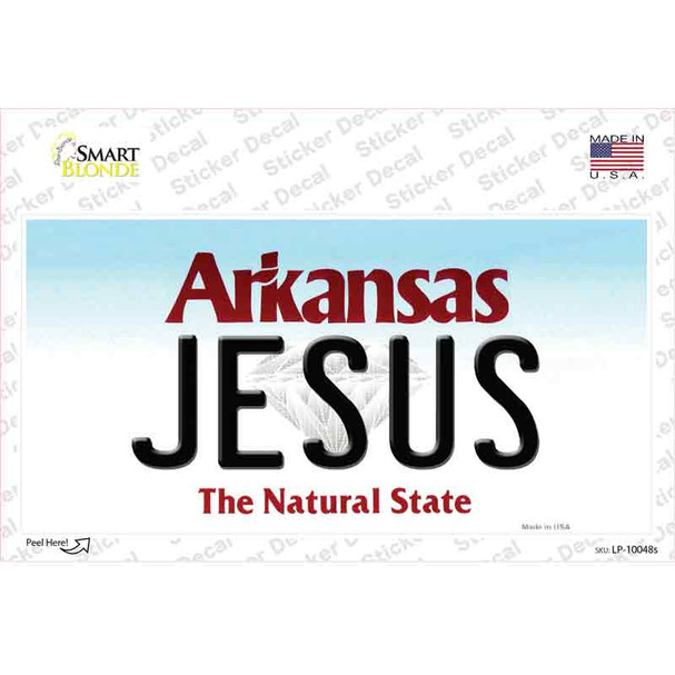 Jesus Arkansas Novelty Sticker Decal