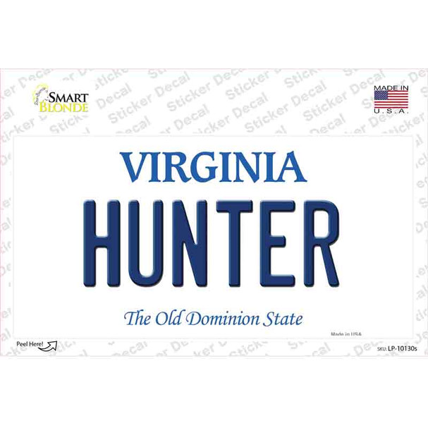 Hunter Virginia Novelty Sticker Decal