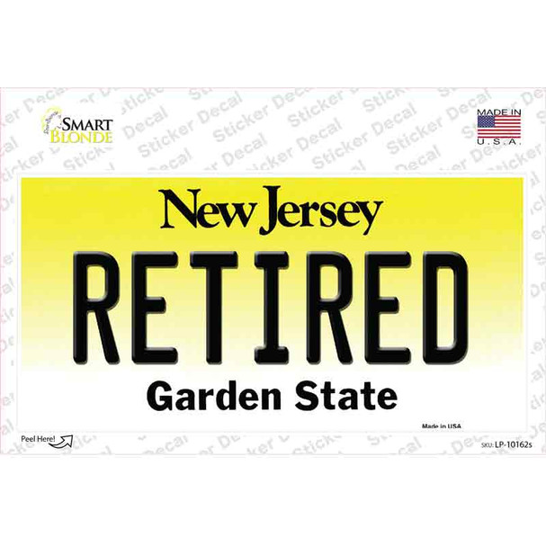 Retired New Jersey Novelty Sticker Decal