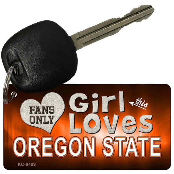 This Girl Loves Oregon State Novelty Metal Key Chain KC-8499