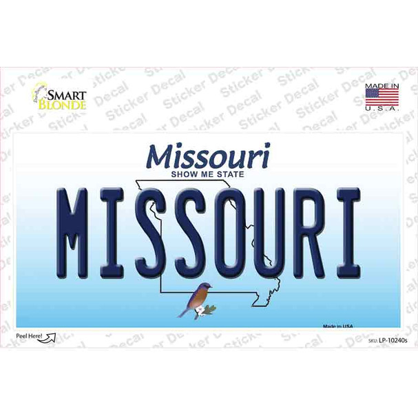 Missouri Novelty Sticker Decal