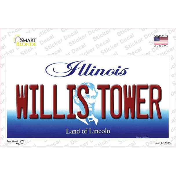 Willis Tower Illinois Novelty Sticker Decal