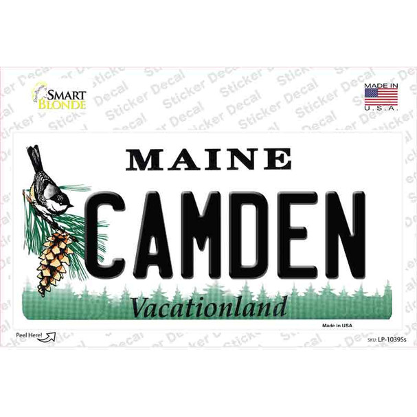 Camden Maine Novelty Sticker Decal
