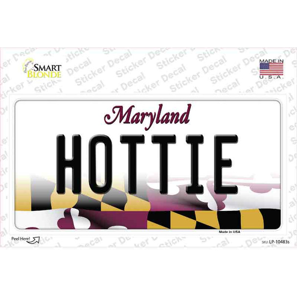 Hottie Maryland Novelty Sticker Decal